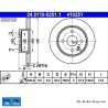 ATE Original 2 Pieces Brake Disk (24011002511) for Opel