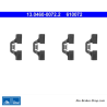 ATE Originele remblokaccessoirekit (13046000722) voor Alfa Romeo, Audi, Citroën, Fiat, Ford, Lancia, Opel, Peugeot, Renault,