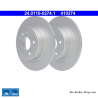 ATE Disco de freno original de 2 piezas (24011002741) para Saab