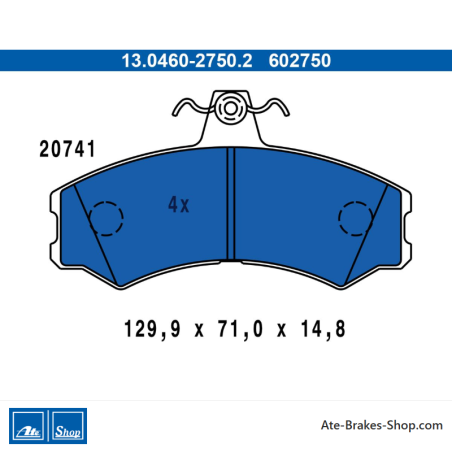 ATE originele remblokken (13046027502) voor Iveco