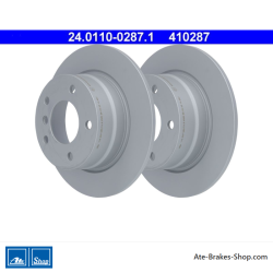 ATE Disco de freno original de 2 piezas (24011002871) para BMW