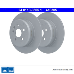 ATE Original 2 Pieces Brake Disk (24011003051) for Toyota