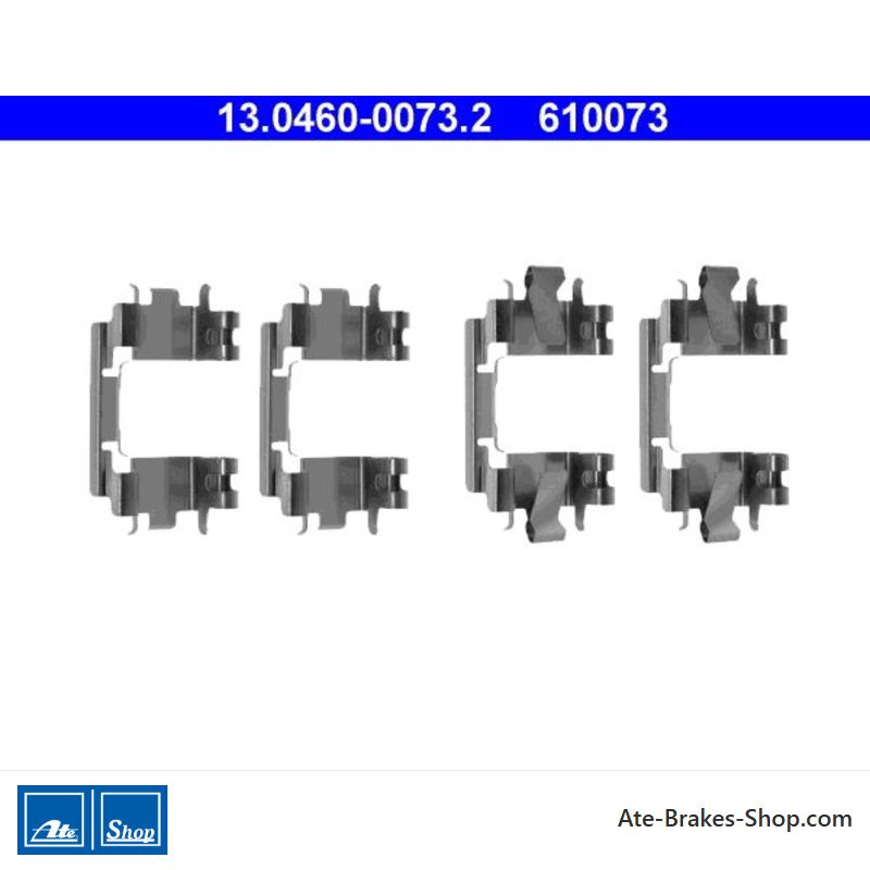 ATE Kit d’accessoires pour plaquettes de frein d’origine (13046000732) pour Honda