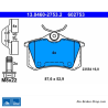 ATE original brake pads (13046027532) for Renault