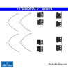 ATE Original brake pad accessories kit (13046000742) for Toyota