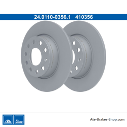 ATE Originale zweiteilige Bremsscheibe (24011003561) für Audi, Cupra, Ford, Seat, Skoda, Volkswagen (VW)