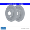 ATE Disque de frein original en 2 pièces (24011003801) pour Honda