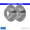 ATE Disco de freno original de 2 piezas (24011007001) para Toyota