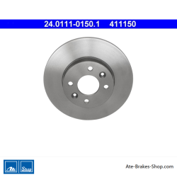 ATE Disco de freno original de 2 piezas (24011101501) para Renault