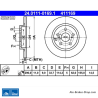 ATE Disque de frein original en 2 pièces (24011101691) pour Toyota