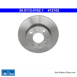 ATE Original 2 Pieces Brake Disk (24011201021) for Honda, Rover