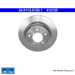 ATE Disco de freno original de 2 piezas (24011201201) para BMW