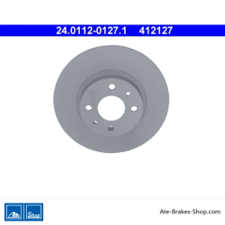 ATE Disco de freno original de 2 piezas (24011201271) para Alfa Romeo, Fiat, Lancia