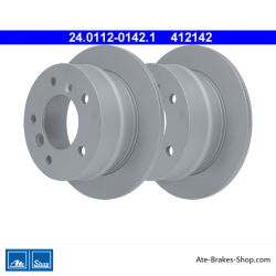 ATE Disco de freno original de 2 piezas (24011201421) para Mercedes-Benz, Volkswagen (VW)