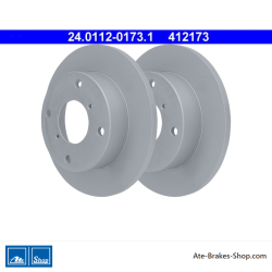 ATE Original 2 Teile Bremsscheibe (24011201731) für Suzuki