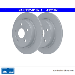 ATE Original 2 Teile Bremsscheibe (24011201871) für Opel, Saab