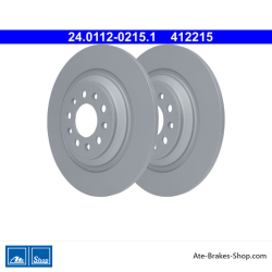 ATE Original 2 Pieces Brake Disk (24011202151) for Jeep