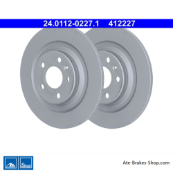 ATE Original 2 Pieces Brake Disk (24011202271) for Volvo