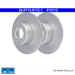 ATE Original 2 Pieces Brake Disk (24011301121) for Mercedes-Benz