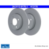 ATE Disco de freno original de 2 piezas (24011301781) para asiento, Volkswagen (VW)