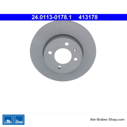 ATE Original-2-teilige Bremsscheibe (24011301781) für Sitz, Volkswagen (VW)