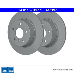 ATE Original 2 Pieces Brake Disk (24011301971) for Land Rover