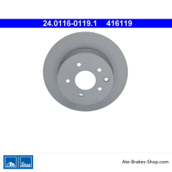 ATE Originele 2-delige remschijf (24011601191) voor Infiniti, Nissan, Renault