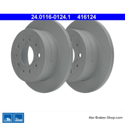 ATE Disque de frein original en 2 pièces (24011601241) pour Citroën, Fiat, Opel et Peugeot