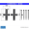 ATE Originele remblok-accessoirekit (13046001222) voor BMW