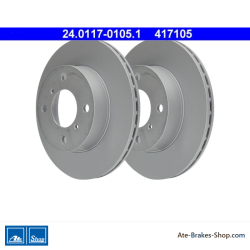 ATE Disco de freno original de 2 piezas (24011701051) para Suzuki