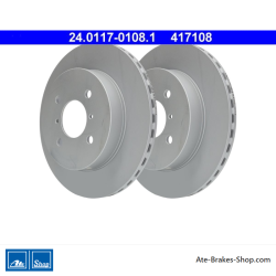 ATE Disco de freno original de 2 piezas (24011701081) para Suzuki