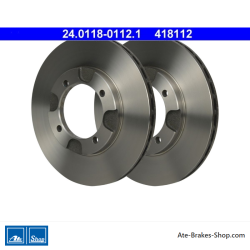 ATE Original 2 Pieces Brake Disk (24011801121) for Mitsubishi