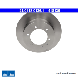 ATE Disco de freno original de 2 piezas (24011801361) para Nissan