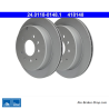 ATE Disco de freno original de 2 piezas (24011801481) para Mazda