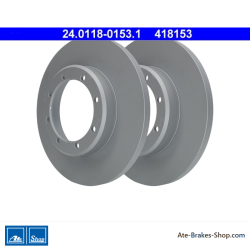 ATE Original 2 Pieces Brake Disk (24011801531) for Nissan, Opel, Renault