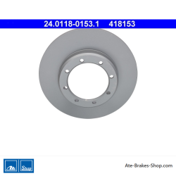 ATE Original zweiteilige Bremsscheibe (24011801531) für Nissan, Opel, Renault