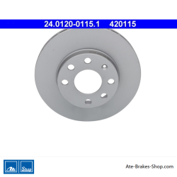 ATE Disque de frein original en 2 pièces (24012001151) pour Chevrolet, Daewoo, Opel