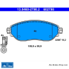 ATE originalen Bremsbelägen (13046027982) für Fiat, Nissan, Opel, Renault