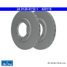 ATE Disque de frein original en 2 pièces (24012001191) pour Nissan
