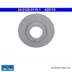 ATE Disque de frein original en 2 pièces (24012001191) pour Nissan
