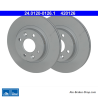 ATE Disco de freno original de 2 piezas (24012001261) para Renault