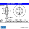 ATE Disco de freno original de 2 piezas (24012001741) para Opel