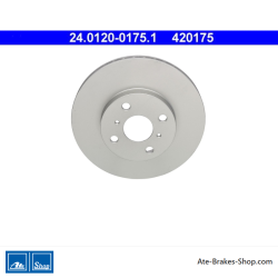 ATE Original 2 Pieces Brake Disk (24012001751) for Toyota