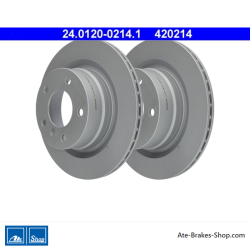 ATE Disco de freno original de 2 piezas (24012002141) para BMW