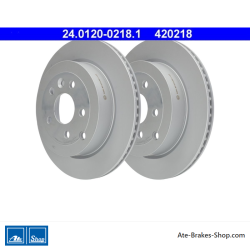 ATE Originele 2-stuks remschijf (24012002181) voor Land Rover
