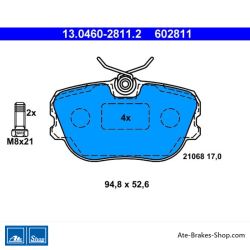 ATE original brake pads (13046028112) for Saab