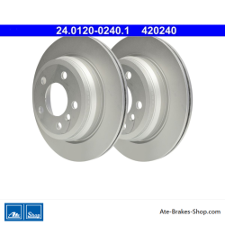 ATE Original 2 Pieces Brake Disk (24012002401) for BMW