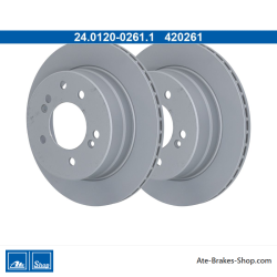 ATE Original 2 Pieces Brake Disk (24012002611) for SsangYong