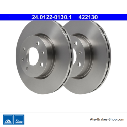 ATE Original 2 Teile Bremsscheibe (24012201301) für Alfa Romeo, Fiat, Lancia