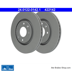ATE Disque de frein original en 2 pièces (24012201421) pour Citroën, Peugeot